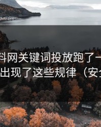 我把黑料网关键词投放跑了一遍：话术拆解出现了这些规律（安全第一）
